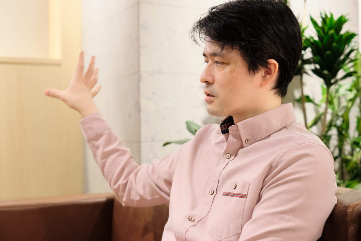柿元様が会話中
