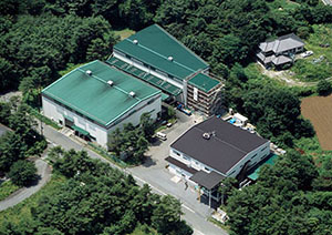 コミヤマエレクトロン本社の上空からの写真